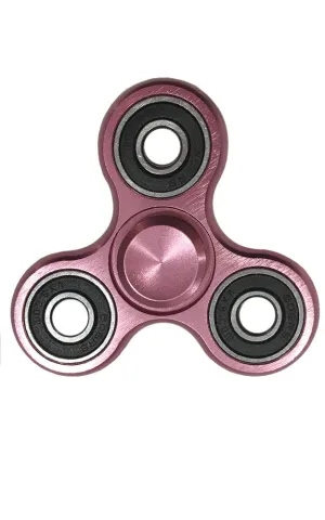 T01-11 Pink Metal Fidget Spinner with Case