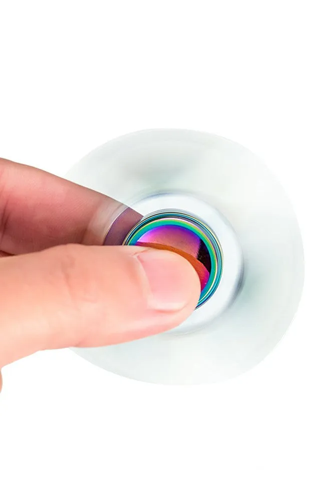 T01-23 Rainbow Metal Fidget Spinner with Case