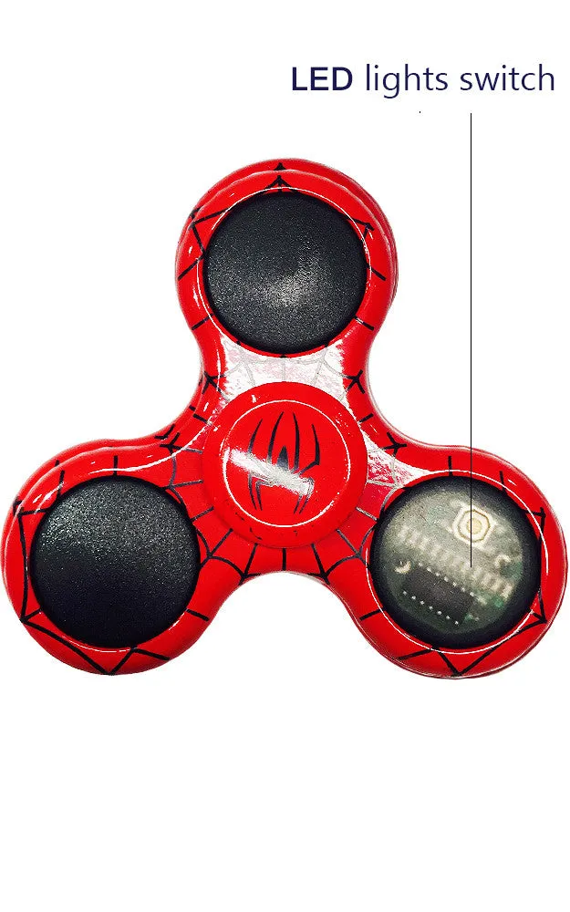 T01-41 Spider LED Metal Fidget Spinner with Case