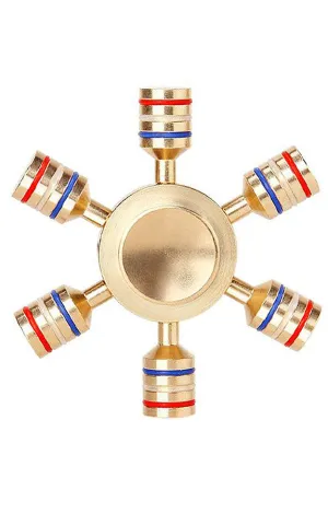 T01-5 Six Wings Metal Fidget Spinner Toy