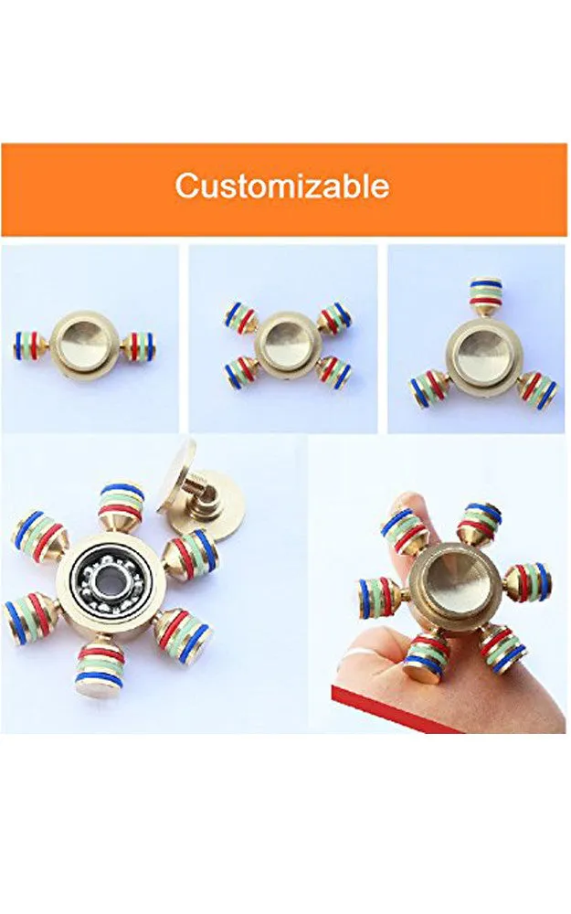 T01-5 Six Wings Metal Fidget Spinner Toy