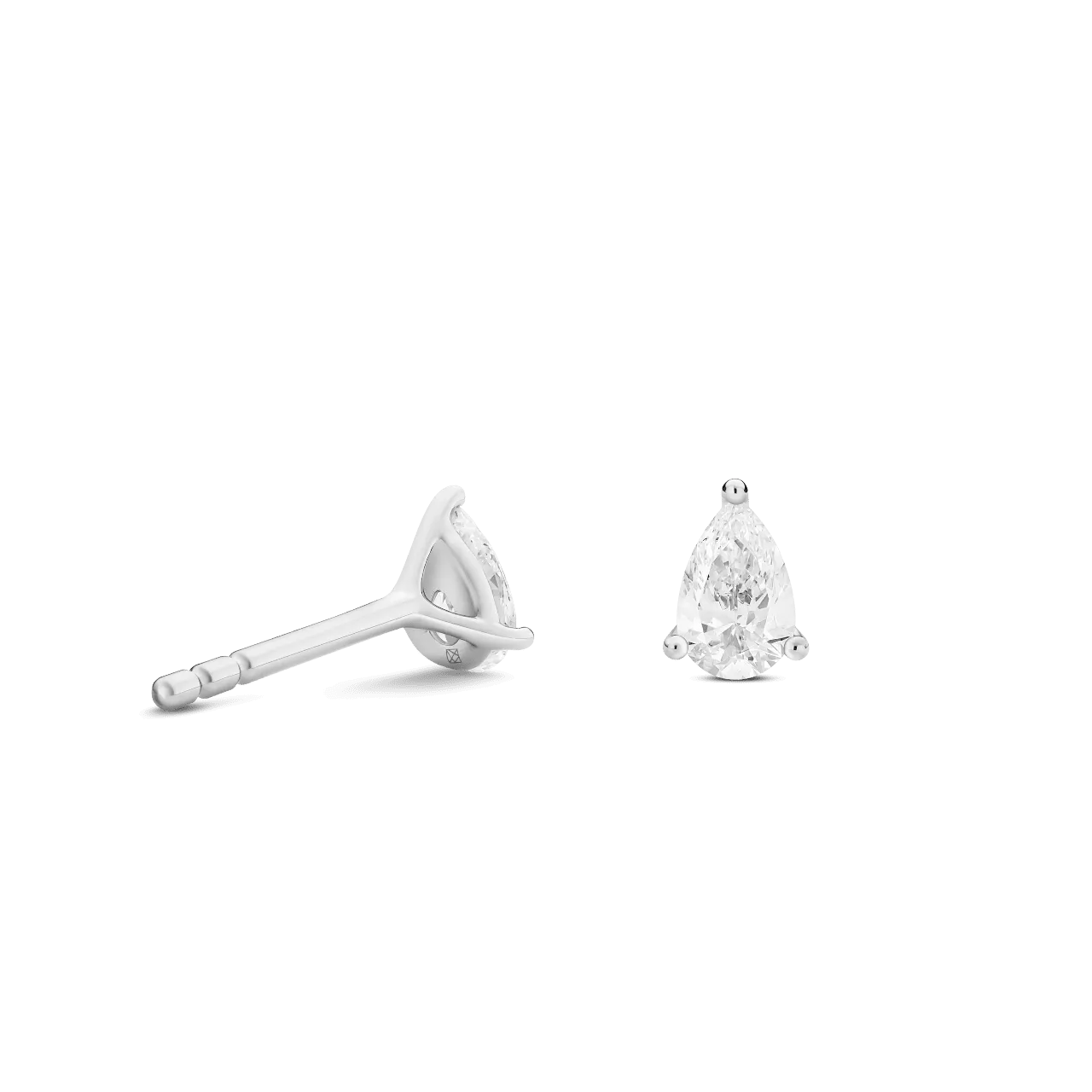 The Mini Pear Solitaire Studs