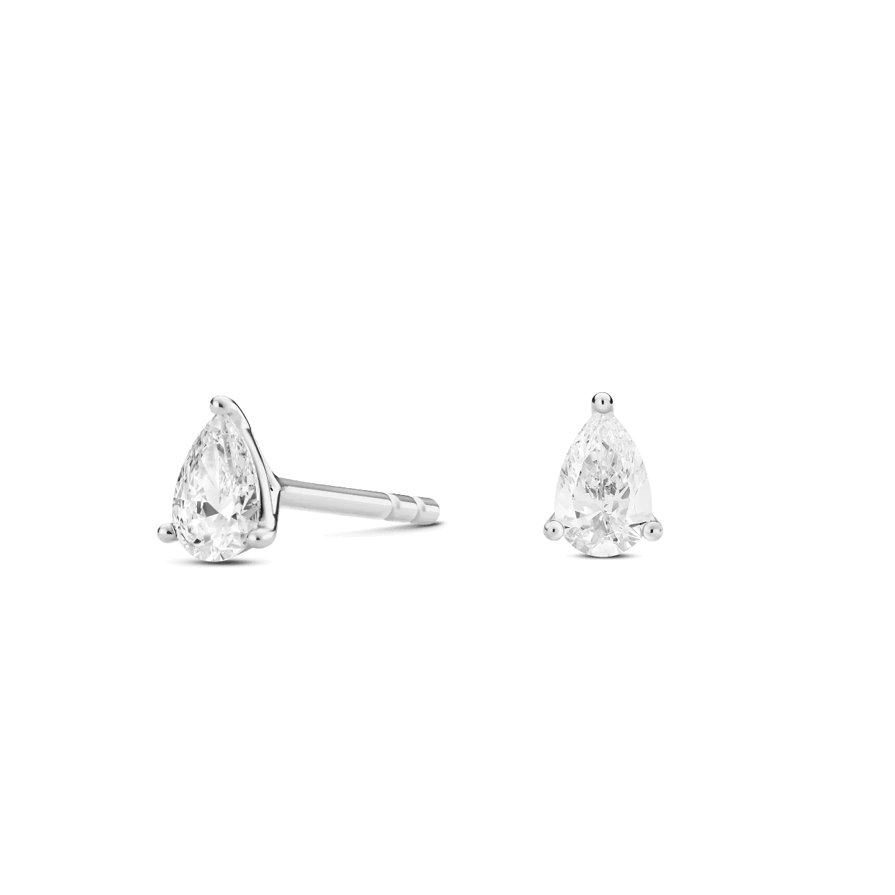 The Mini Pear Solitaire Studs