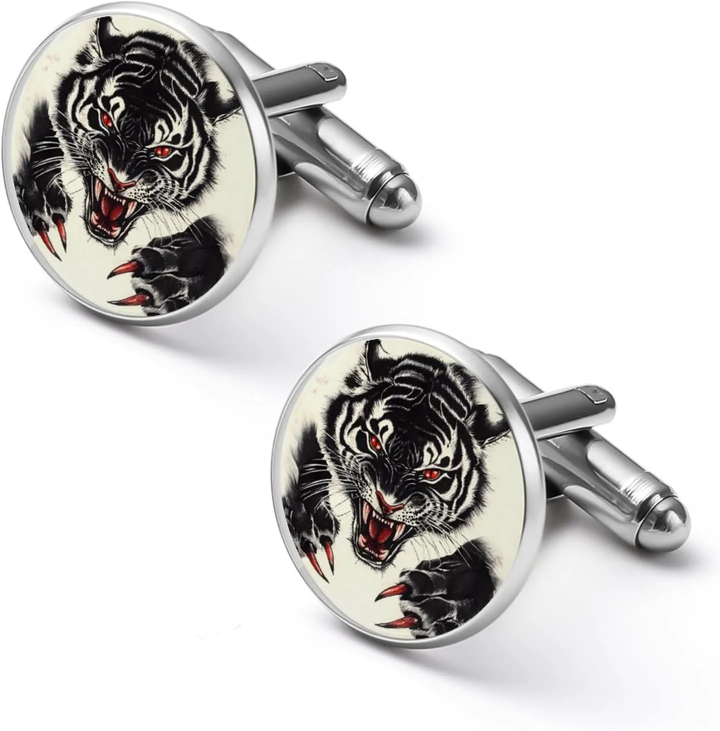 Tiger Claws Fashion Cufflinks For Men Alloy Tuxedo Shirt Cuff Links For Business Wedding Party 2.0cm