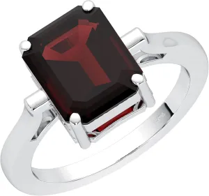 TISHAVI Natural Gemstone Rings For Women Sterling Silver, Solitaire Rings For Women Sterling Silver, Octagon Stone Sterling Silver Rings For Women