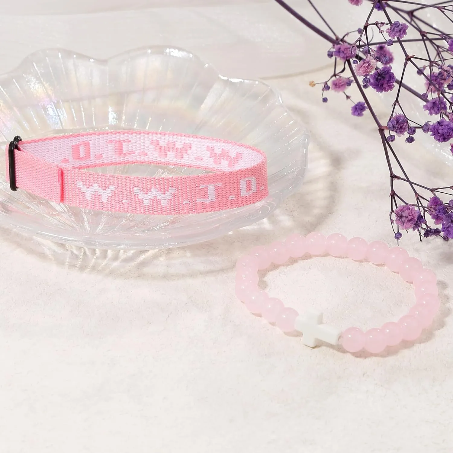 Todu Cross WWJD Bracelet What Would Jesus Do Colorful Letters Braided Rope Natural Healing Crystal Beads Wristband Bracelets Friendship Inspirational Religious Faith Christian Jewelry for Women Men