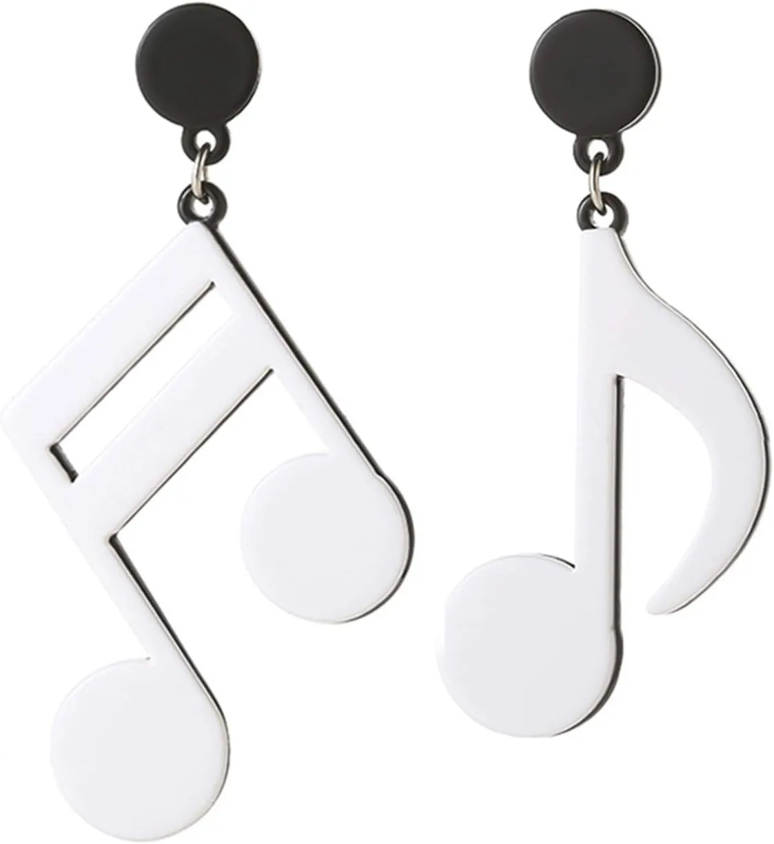 Traditional Musical Note Dangle Earrings Acrylic Music Notes Stud Earring Fun Cartoon Asymmetrical Drop Jewelry Punk Jewelries for Women Lover Mother Music Festival