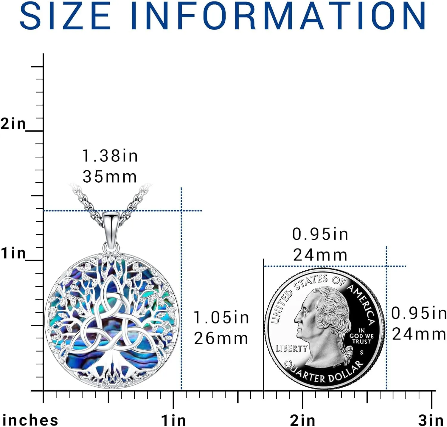 Tree of Life Necklace 925 Sterling Silver Pendant Urn Necklaces for Ashes Picture Locket Necklace Mom Necklace Viking Necklace Crystals Celtic Knot Obsidian Abalone Shell Turquoise Jewelry Women Men