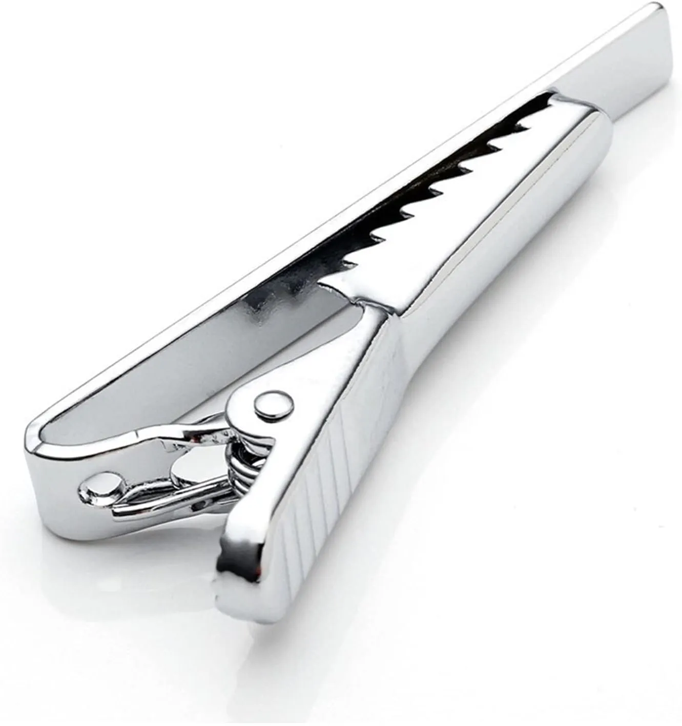 TRUSTTWO Stainless Steel Classic Men Tie Clips Necktie Pinch Fit For Shirt Men's Business Wedding Party Valentines Gift The New