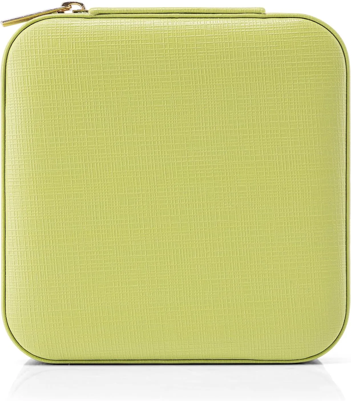 Vlando Small Travel Jewelry Box Organizer Display Case for Girls Women Gift Rings Earrings Necklaces Storage, Sprout Green