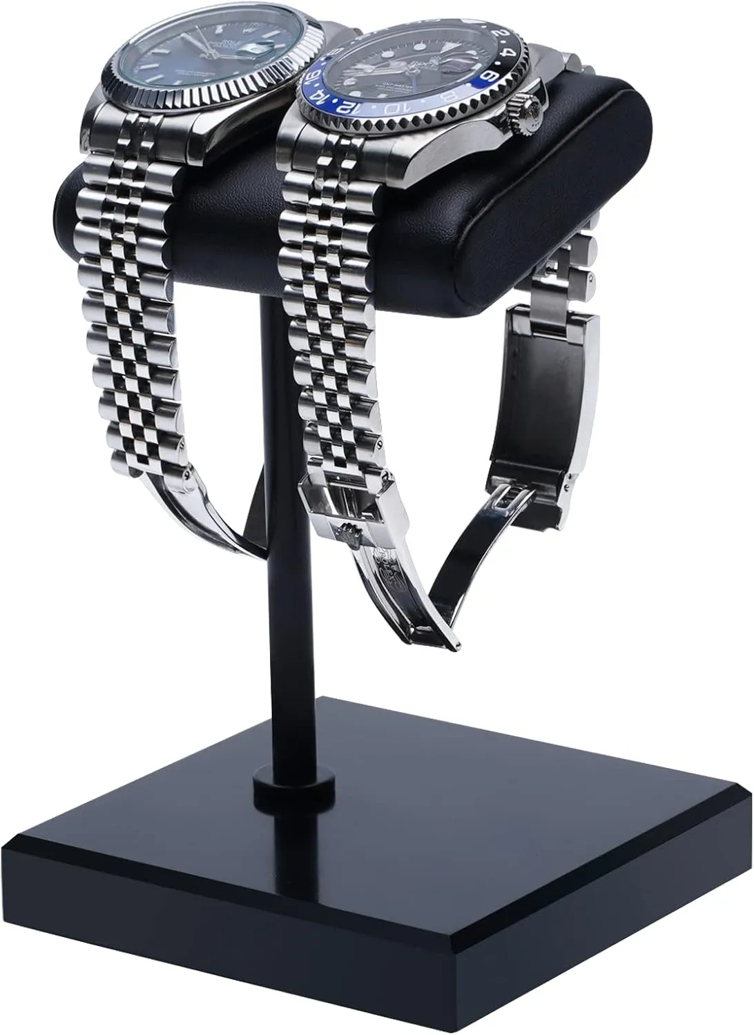 Watch Stand | Watch Display Stand | Handcrafted Watch Stand for Men | Premium Leather Natural Marble Base | Watch Display Fits All Watches | Gift for watch stand | Watch Holder Organizer for Men