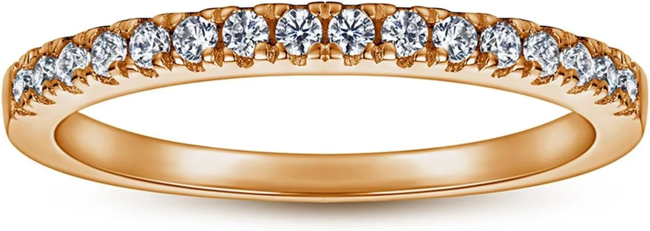Women Ring Stylish Modern Style Silver Visual Effect Elegant Girls Ring Jewelry Accessory Ring Freshing Style Ladies Couple Love Rings Women Rose Gold US 8 B