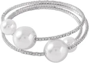 YAZILIND Women's Bracelet Imitation Pearl Rhinestone Elegant Birthday Party Jewelry