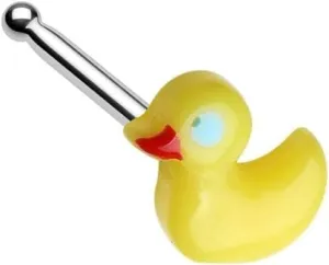 Yellow Rubber Ducky Nose Stud Ring