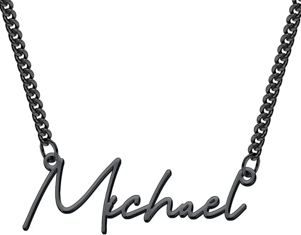 Yoke Style Custom Name Necklace for Women, Customized Nameplate Necklace Dainty Personalized Jewelry Gifts for Girlfriend, Mom