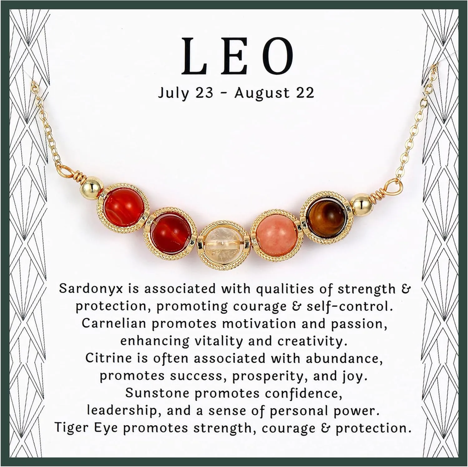 Zodiac Necklaces for Women, Natural Healing Crystal Zodiac Necklace Gifts Handmade Gemstone Beads Choker Necklace for Women Spiritual Astrology Jewelry Birthday Gifts